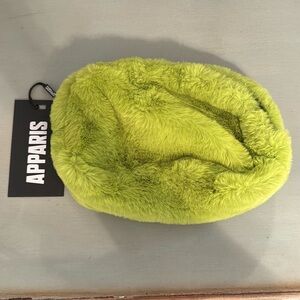 Apprais Faux Fur Pouch in Kiwi